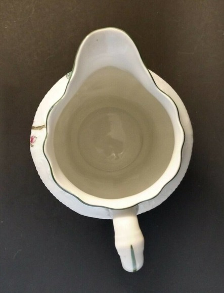 Vintage Antique Union K Porcelain Ceramic Cream Pitcher Floral Czechoslovakia - Picture 12 of 12
